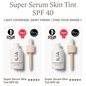 *like new* ILIA Super Serum Skin Tint SPF 40